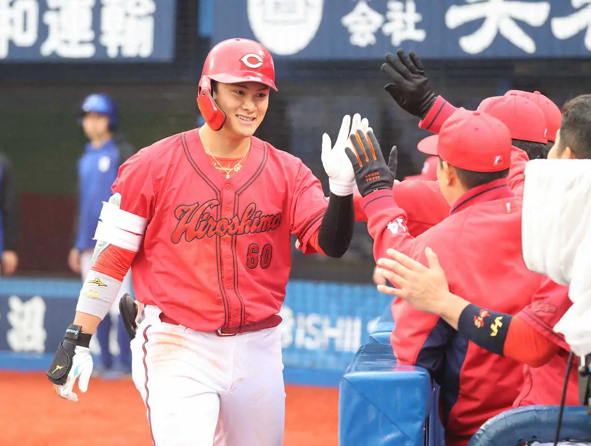 【画像・写真】広島・田村が1号含む3安打1打点「ポイントを少し前に」　9日ヤクルト戦の“ミス”バネに猛アピール