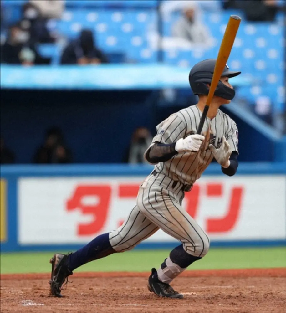 【画像・写真】【センバツ】秋季打率・535の注目打者、敦賀気比・岡部が甲子園練習で手応え「状態は上がってきている」