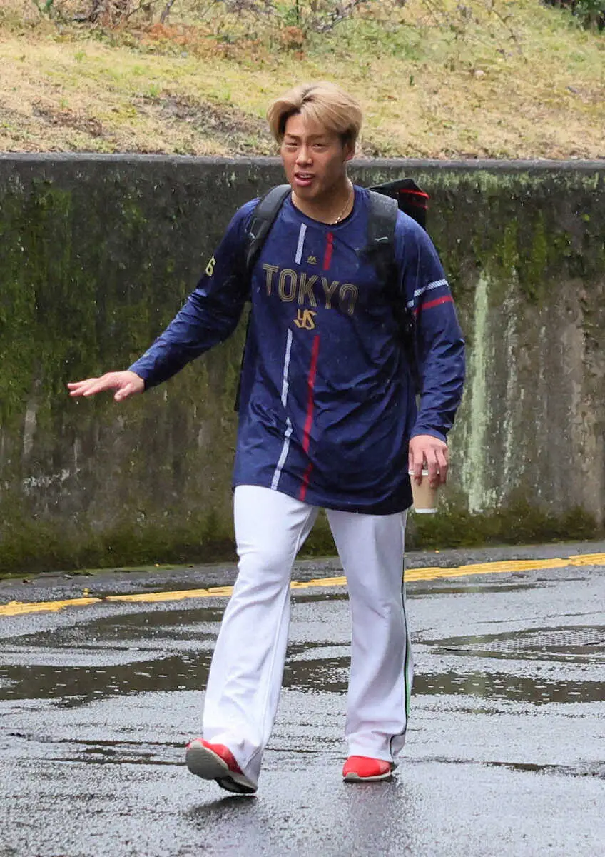 【画像・写真】ヤクルト・山野　　ローテ獲りへ　楽天戦雨天中止もブルペンに「しっかり集中して」36球