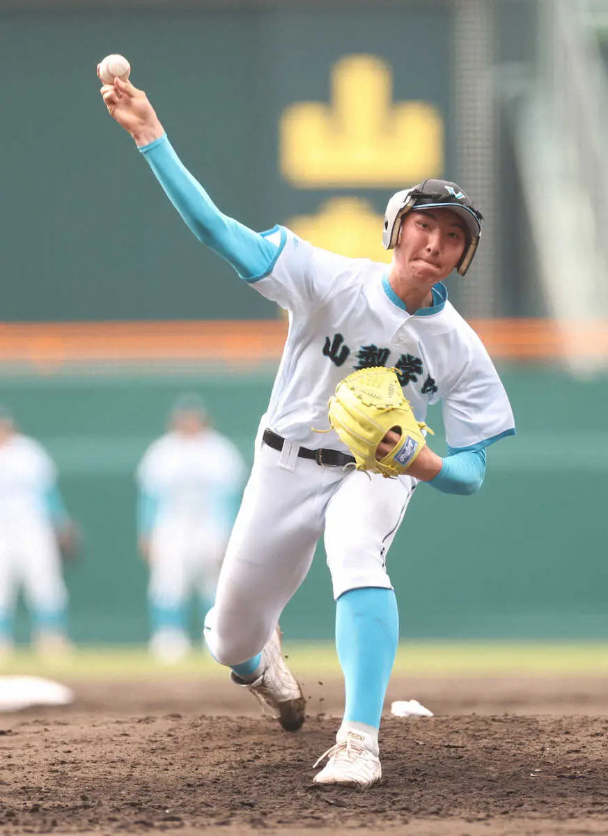 【画像・写真】【センバツ】山梨学院の二刀流・菰田　投打で聖地好感触「ワクワク感がありました」