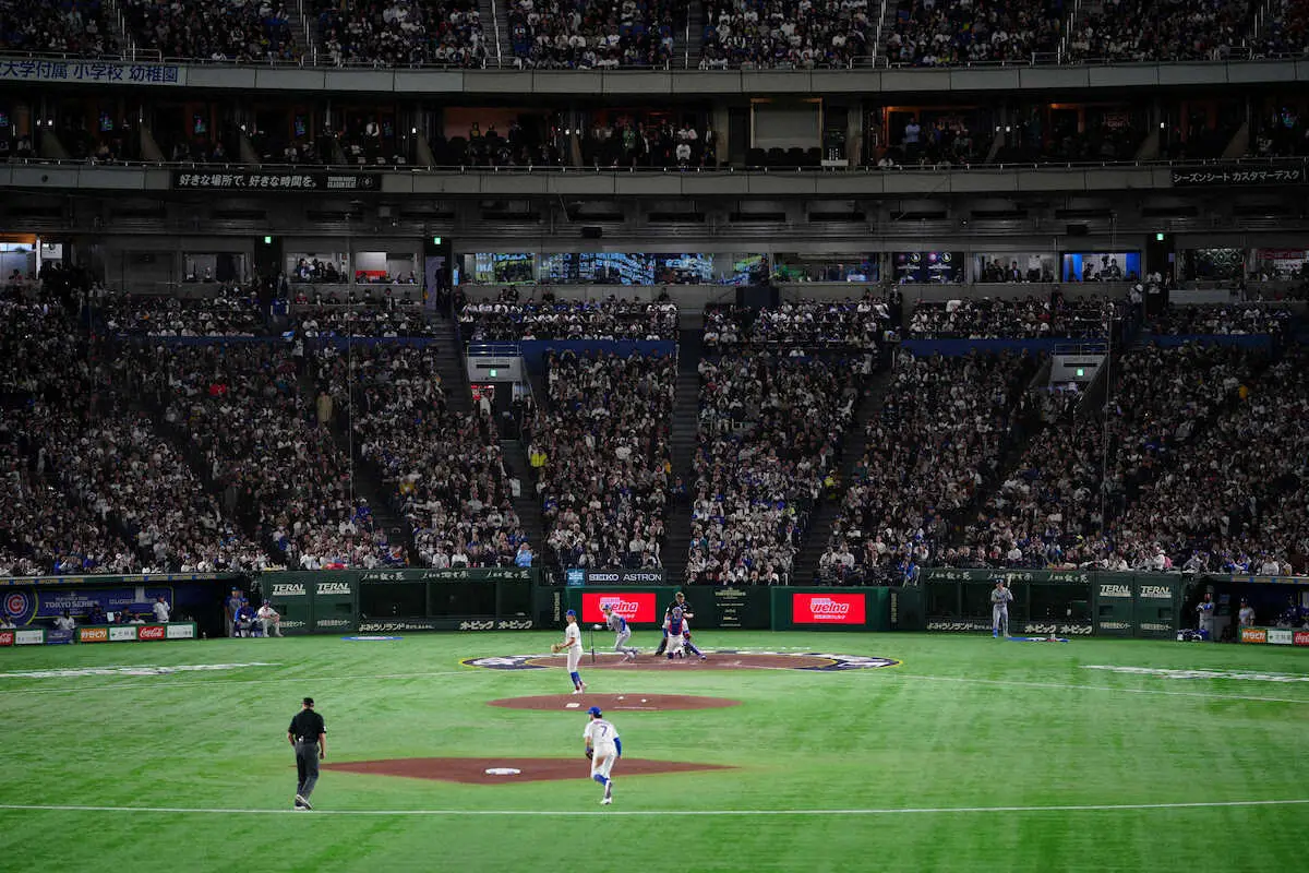 【画像・写真】メジャー開幕戦で試合中断、まさかのアクシデント　レーザーポインターによる妨害　場内からはブーイング