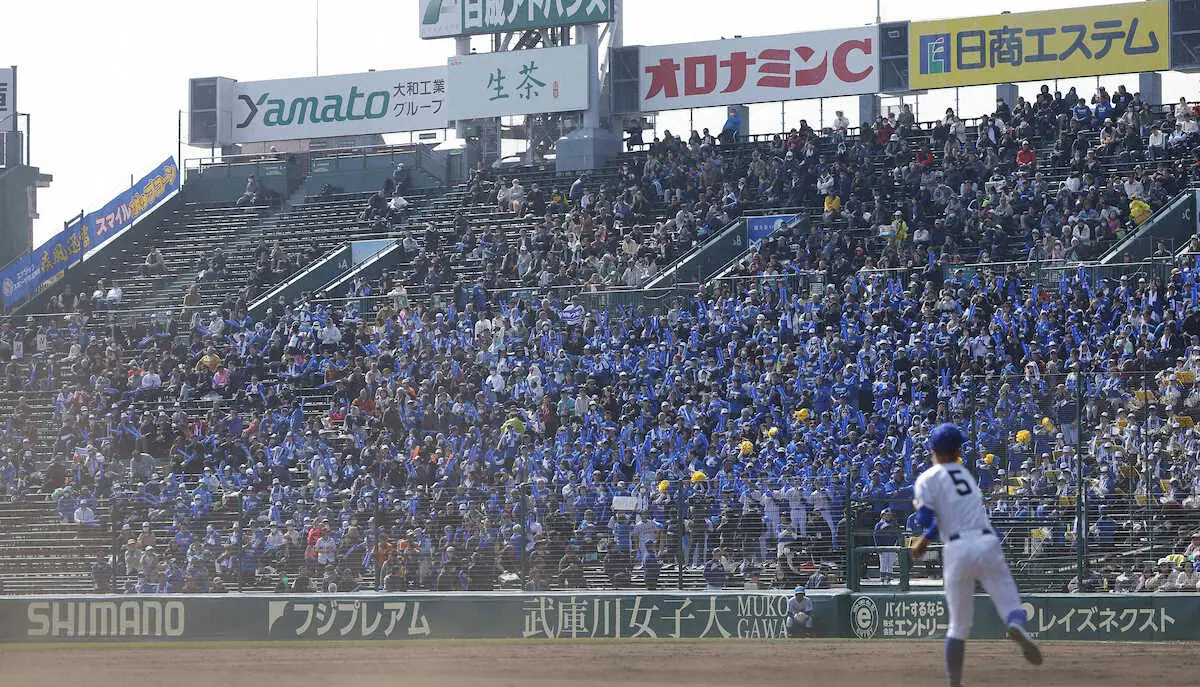 【画像・写真】【センバツ】エナジックスポーツ衝撃デビュー！横断幕「スマイルポップコーン」も話題！！