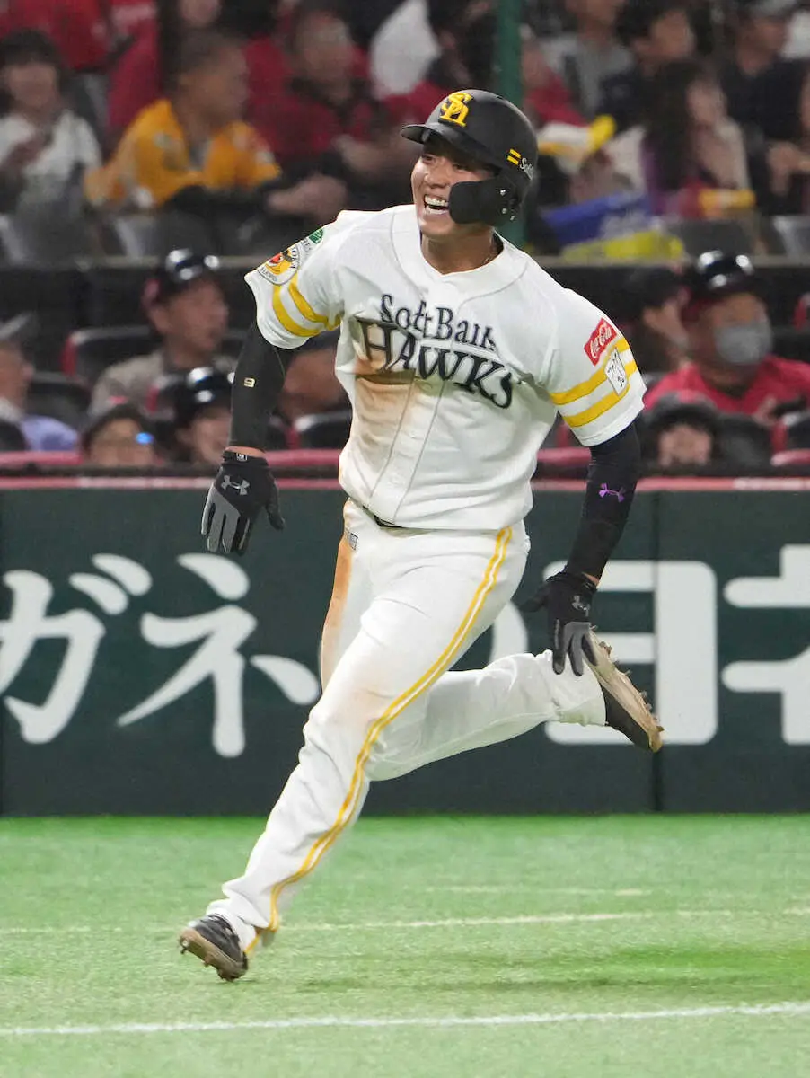 【画像・写真】ソフトバンク・今宮が走攻守で完全復活!!第1打席は「謎の緊張があったので、仕掛けていこうと」