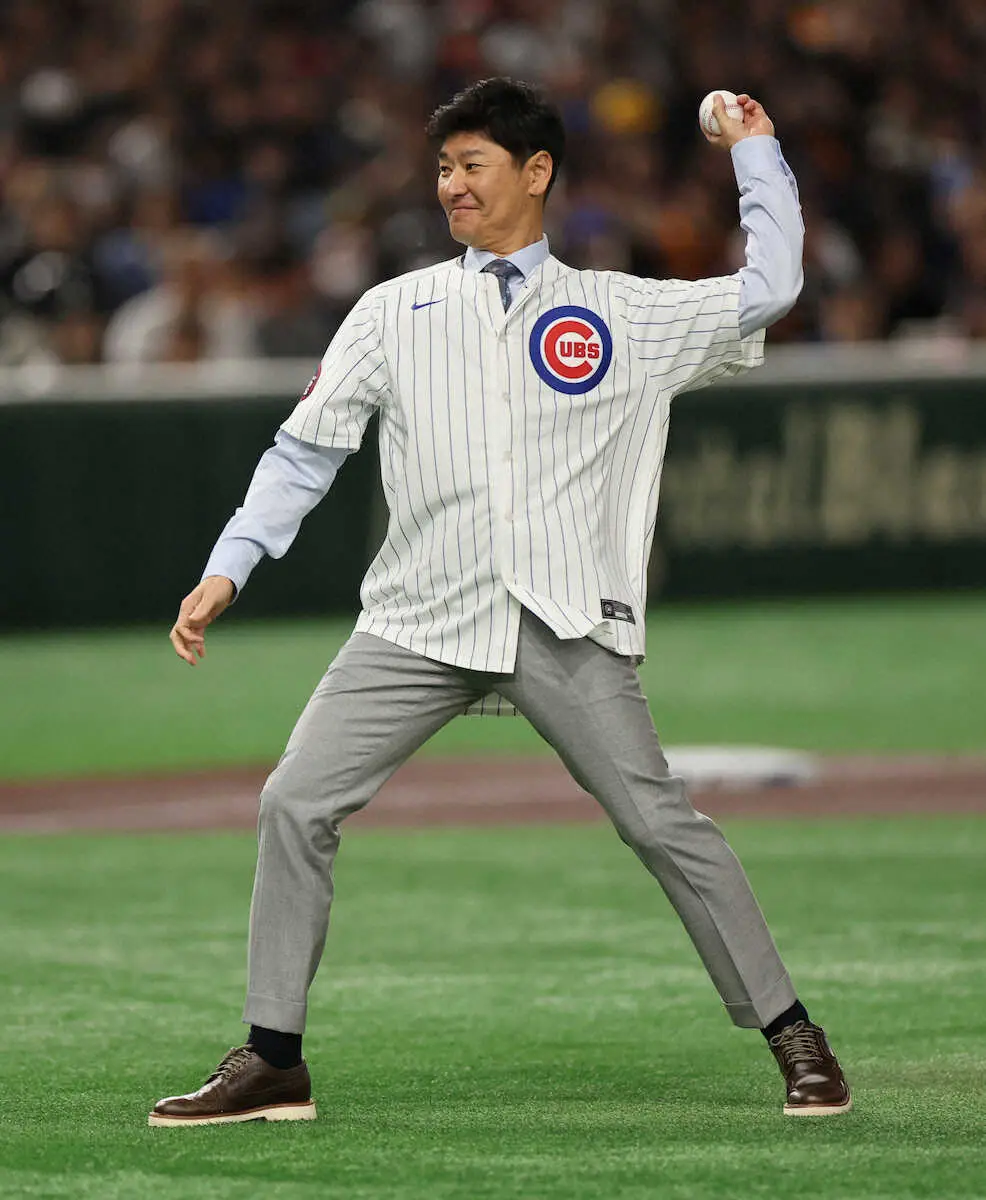【画像・写真】高橋尚成氏　カブス戦始球式は不本意だった？自虐連発「3試合しか投げてない」「早く帰りたかった」