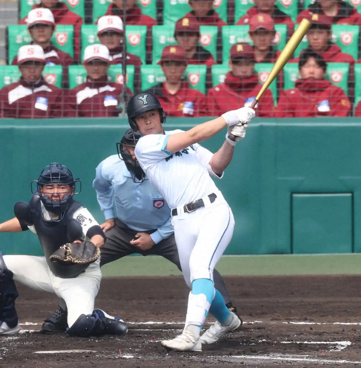 【画像・写真】【センバツ】山梨学院　3年連続8強ならず、二刀流・菰田は2年生最速タイ152キロ記録