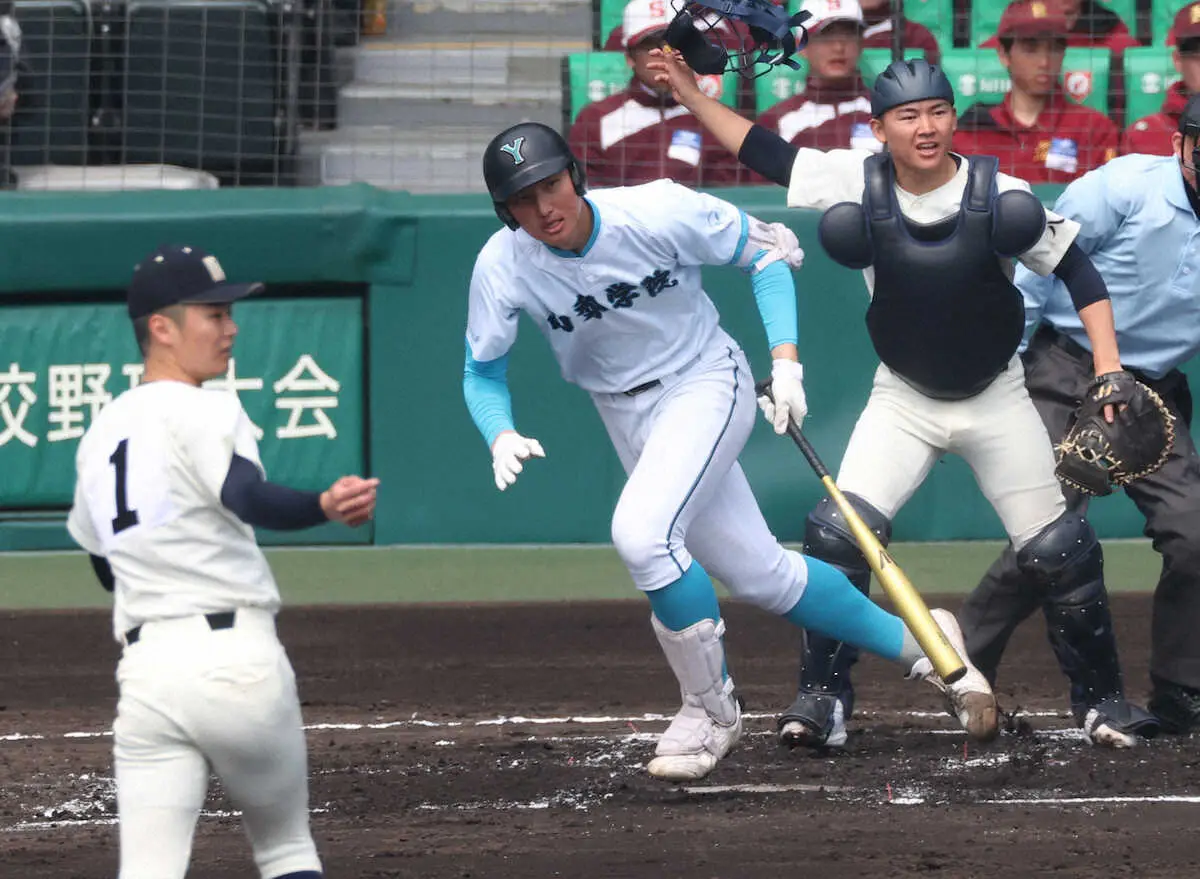 【画像・写真】【センバツ】山梨学院“二刀流”菰田陽生、2年生最速タイ152キロ連発で3回完全投球　4番手で登板
