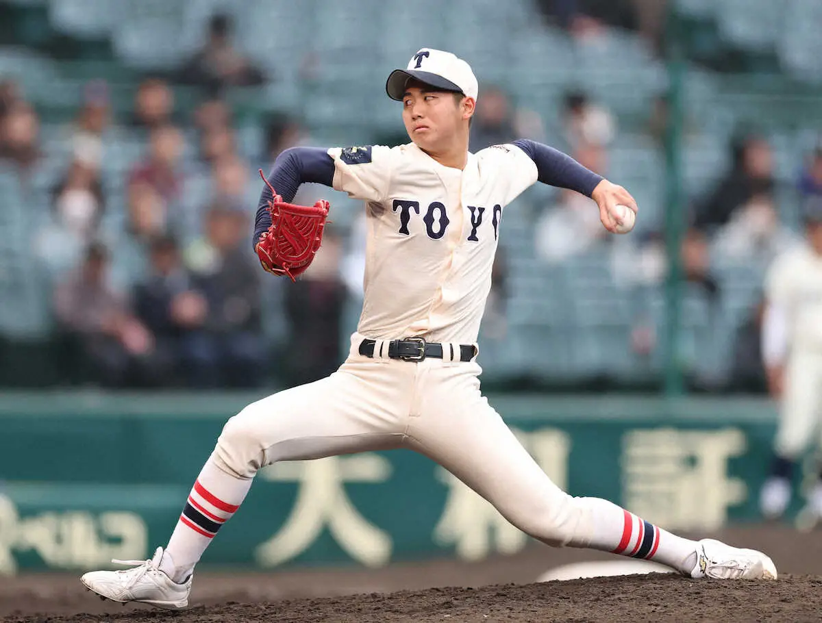 【画像・写真】【センバツ】祖父は元阪神外野手！東洋大姫路の2番手・末永晄大が好投「同じ甲子園の…」