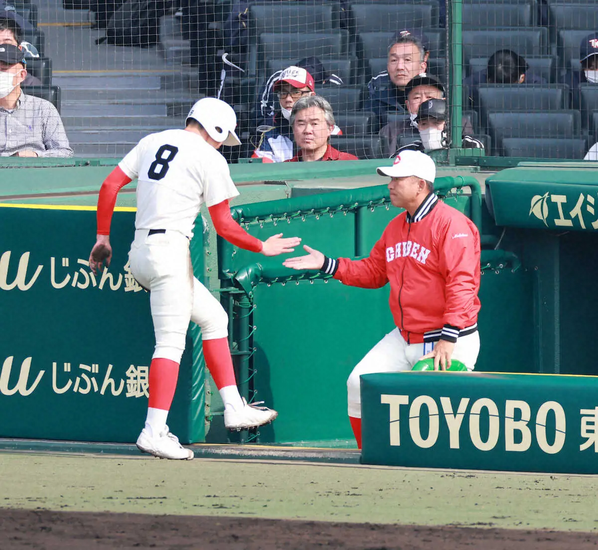 【画像・写真】【センバツ】智弁和歌山・中谷監督　恩師・野村克也さん譲り「F1セブン」の1人・藤田の俊足で先制点奪取