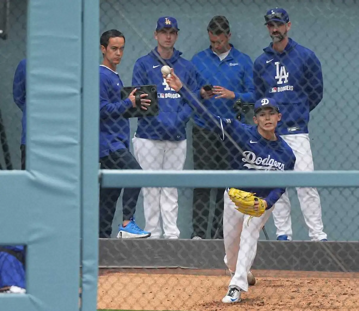 【画像・写真】ドジャース・佐々木朗希　28球のブルペン調整　30日タイガース戦でメジャー初勝利狙う