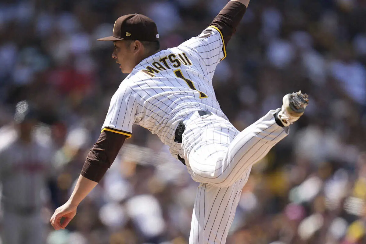 【画像・写真】パドレス・松井裕樹　打者5人をピシャリの完全投球　開幕戦での今季初登板は文句なしの無失点投球