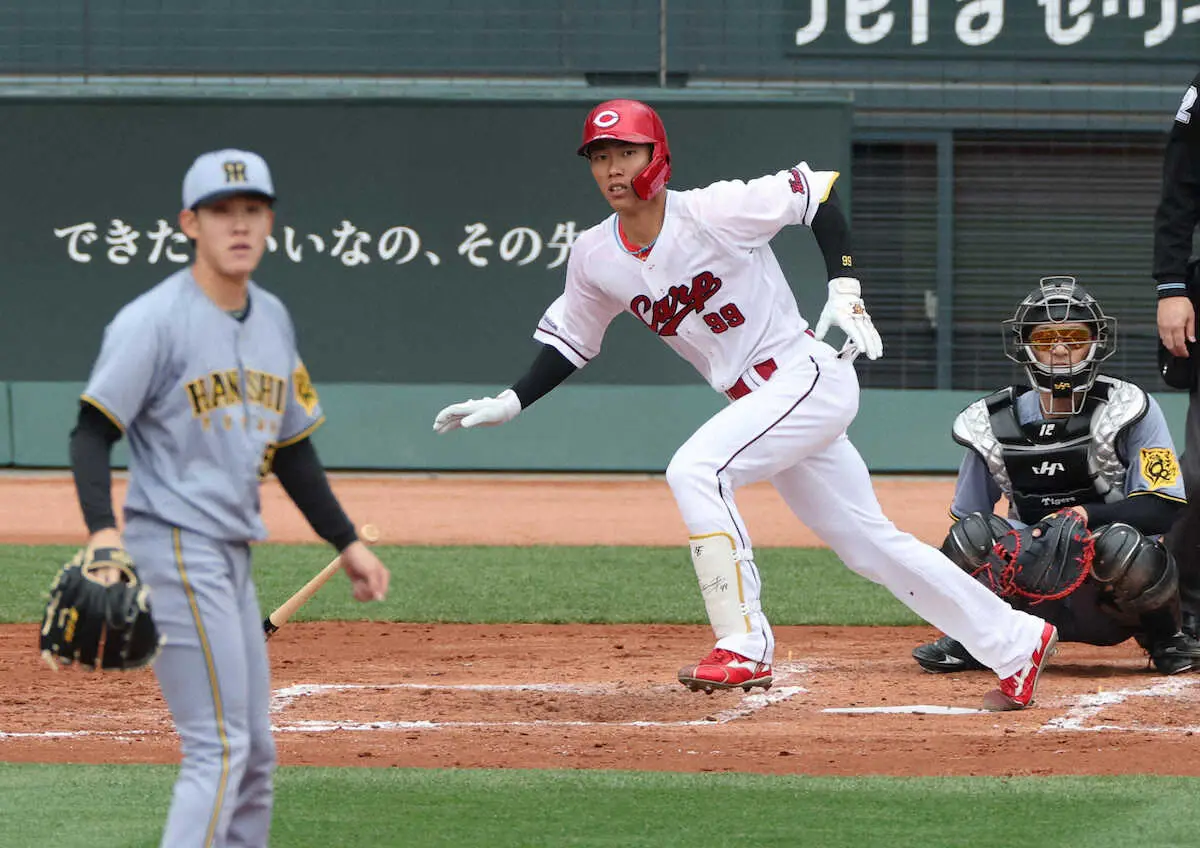 【画像・写真】広島　育成出身の5年目・二俣翔一がプロ初の猛打賞「簡単には三振しない。何が何でも塁に」