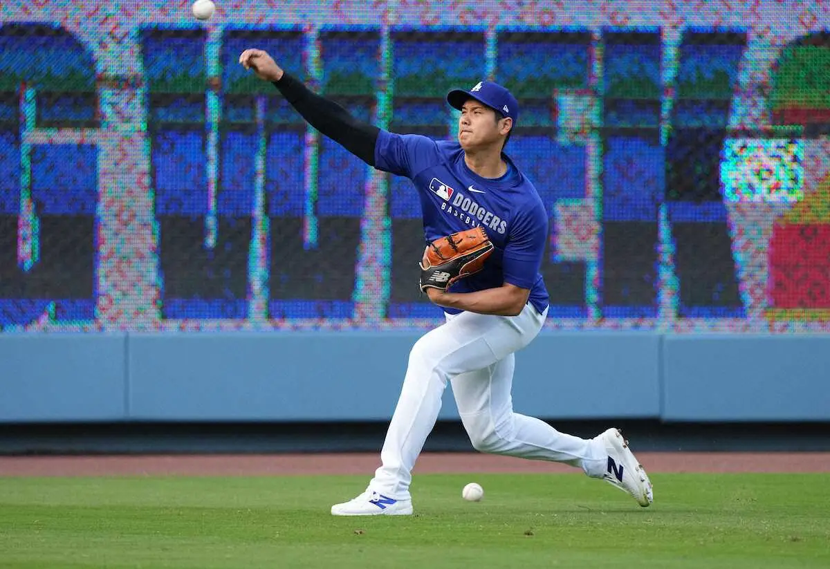 【画像・写真】大谷翔平が32日ぶりブルペン入り！20球で二刀流復帰へ再スタート「前の状態に戻ることに集中」と指揮官