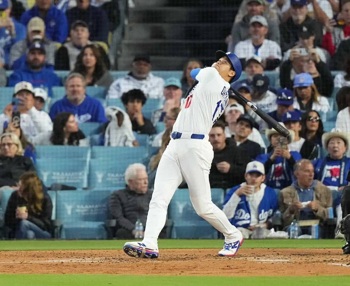 【画像・写真】大谷翔平の第2打席は左飛　3ボールから積極性見せるも2打席凡退　佐々木は2回途中2失点で降板