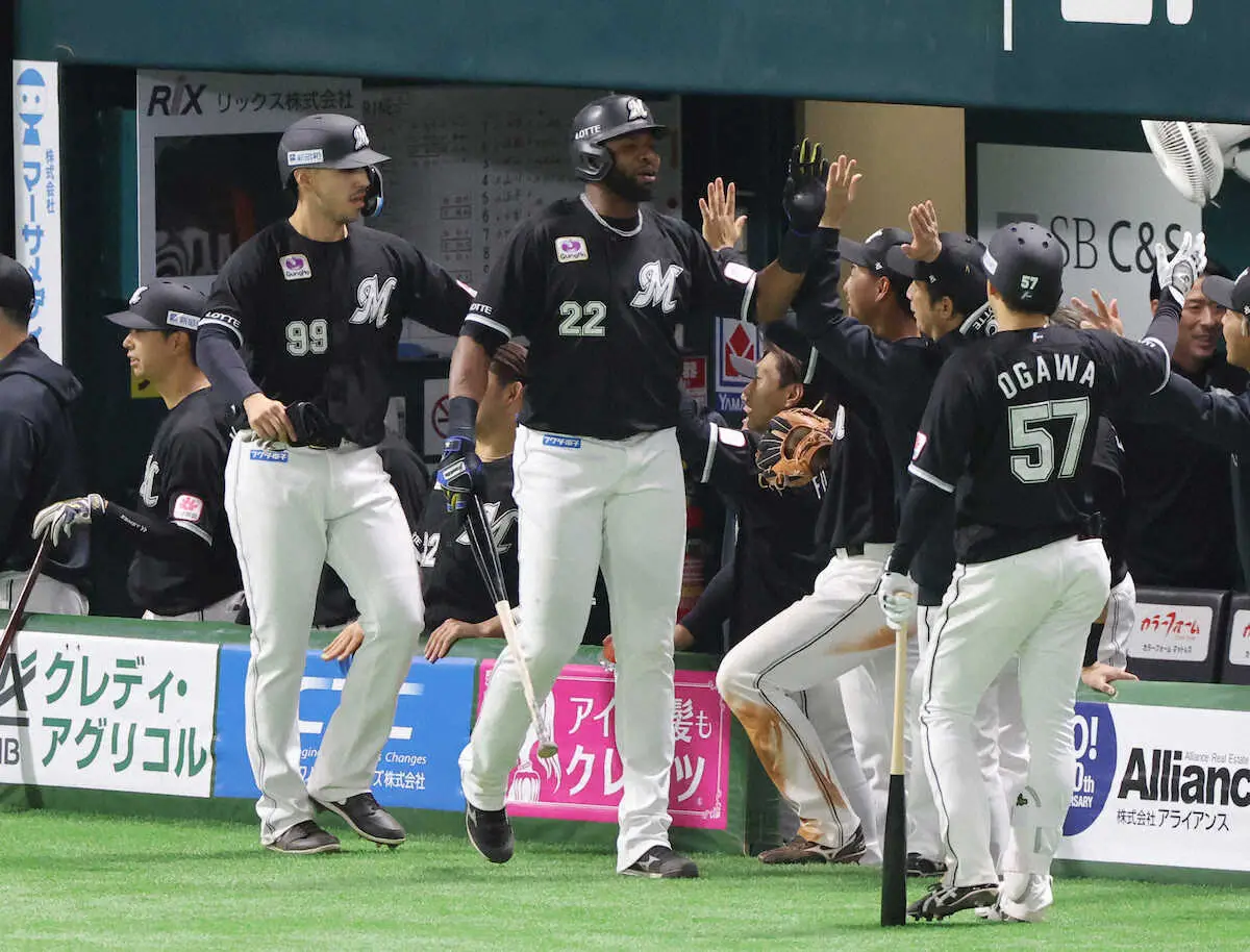 【画像・写真】ロッテが球団68年ぶりの快挙！　前年王者相手に開幕3連勝飾る　2年目・木村がプロ初勝利