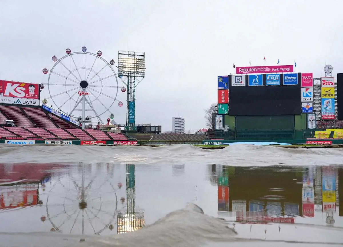 【画像・写真】楽天―西武は中止　天候の回復見込めず