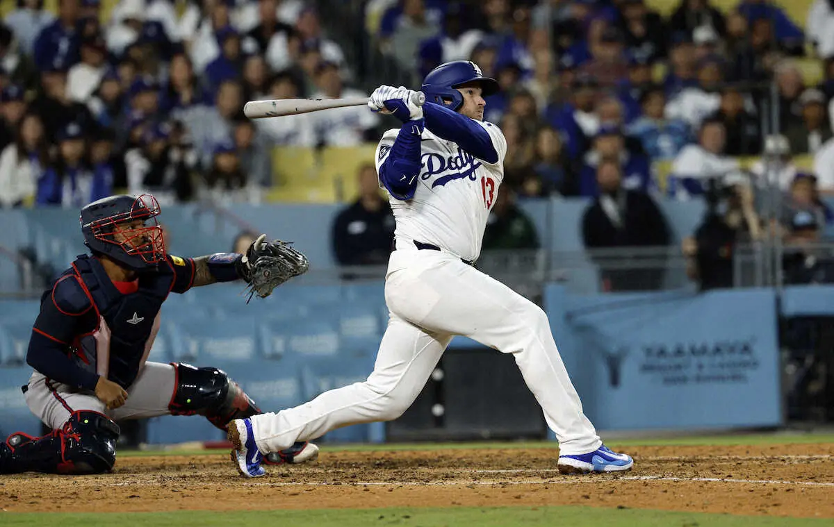 【画像・写真】「彼の実力だよ」ドジャース指揮官“魚雷”から従来バット戻し同点打のマンシーに「自身の判断」