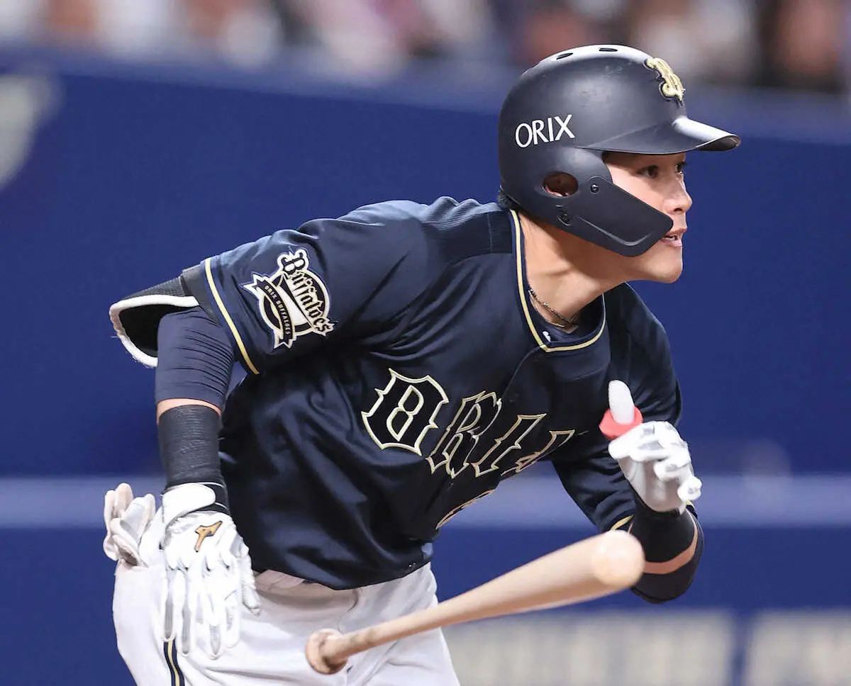 【画像・写真】オリックスのドラフト1位・麦谷　ロッテ戦でプロ初スタメン　チームに新風吹き込む