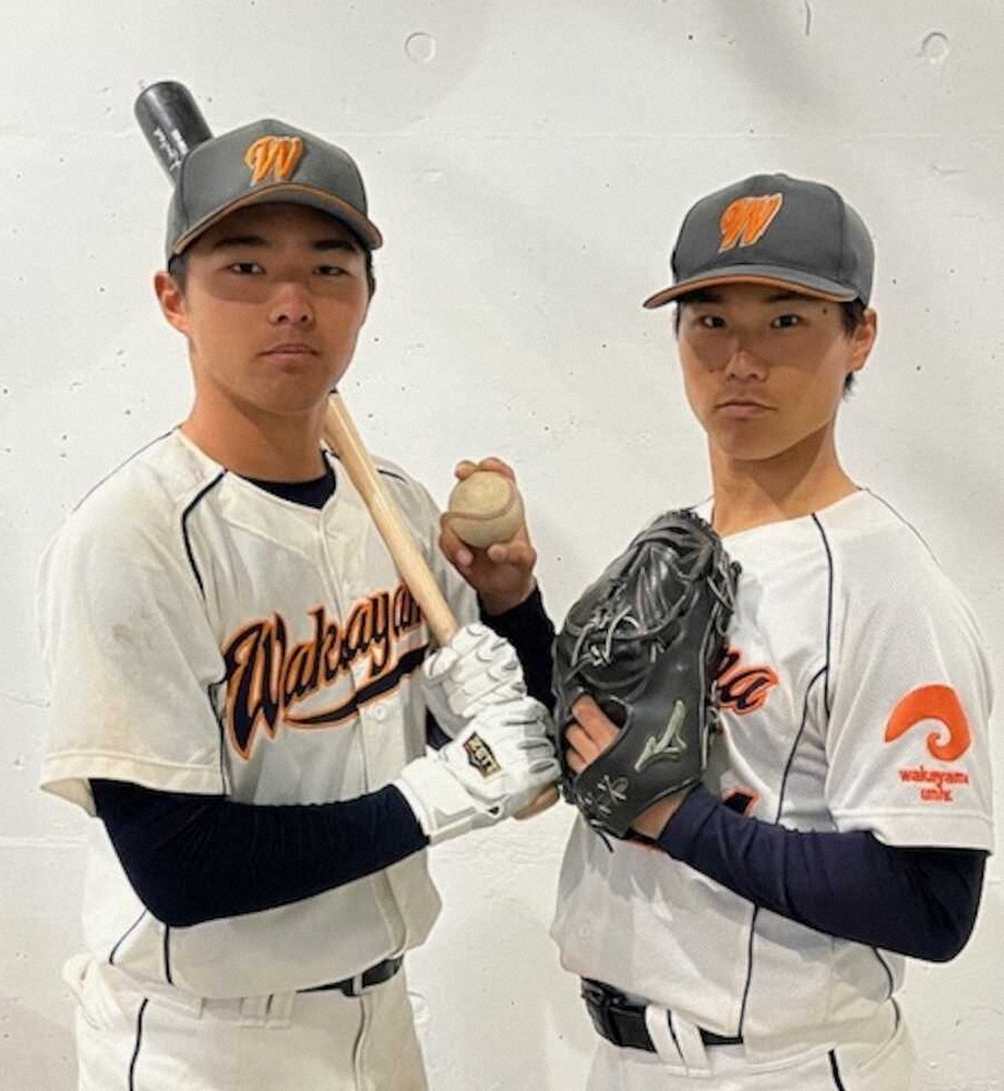 【画像・写真】昨秋5位からの巻き返しを誓う和歌山大の伊東（左）と田中輝