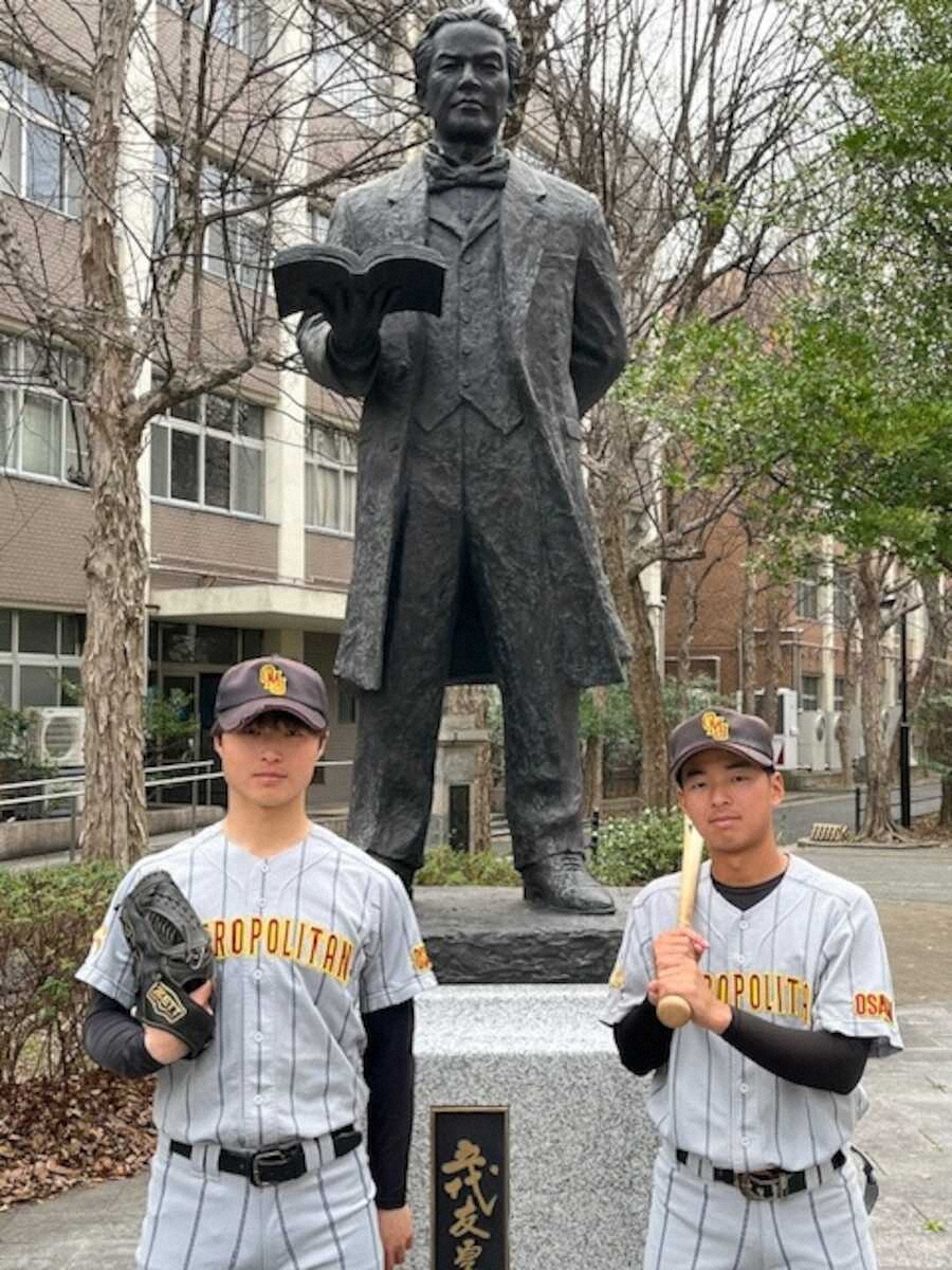 【画像・写真】2季ぶりの1部復帰で活躍を誓う大阪公立大の片山（左）と疋田