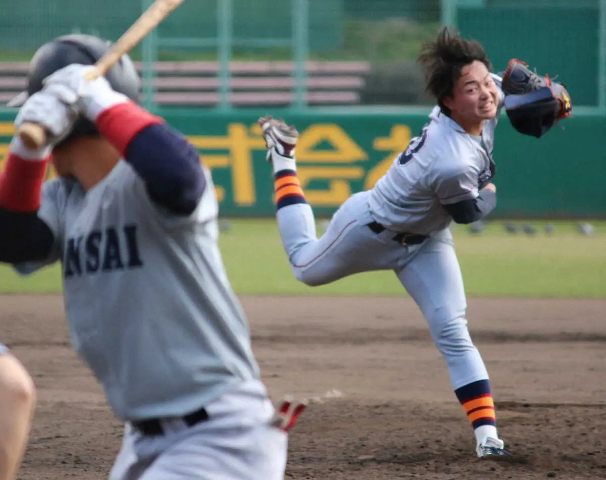 【画像・写真】【関西学生】立命大147キロ右腕・高橋が無安打6Kの圧巻投球！社元エースが故障から復帰で進化証明