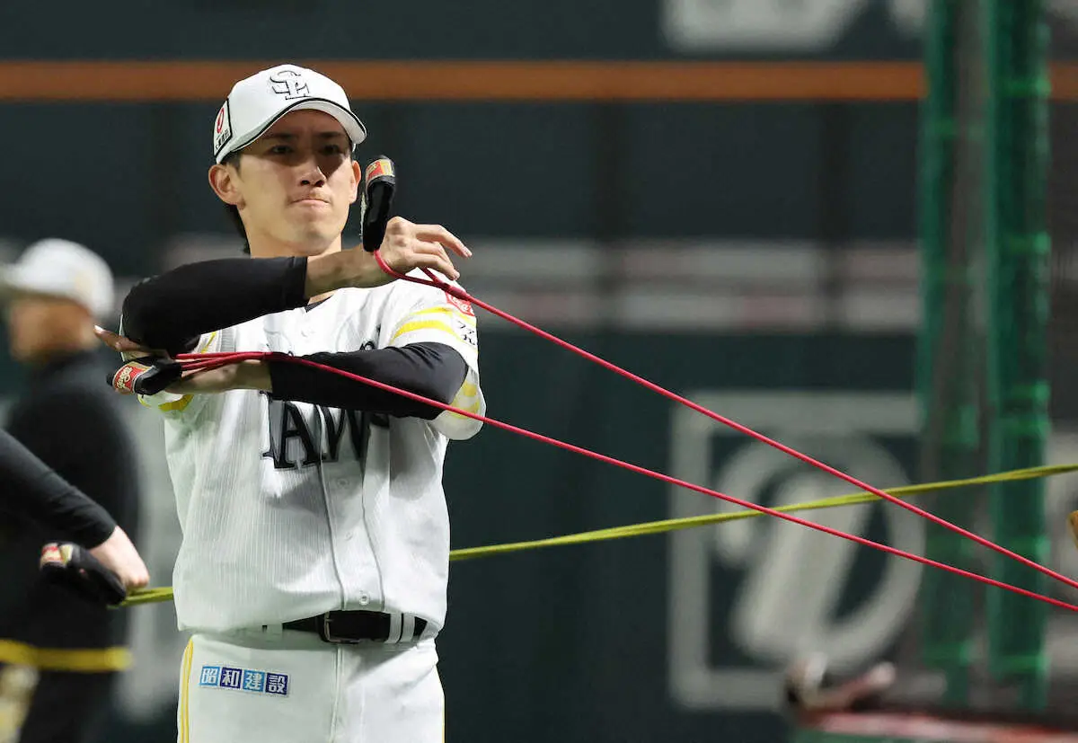 【画像・写真】ソフトバンク・大津「1年間フルで戦って2桁勝利を狙います」9日オリックス戦で今季初先発