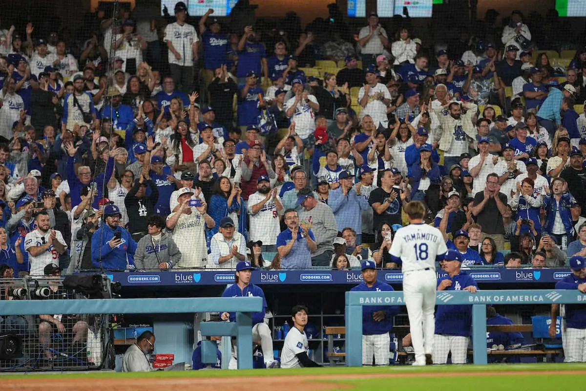 【画像・写真】ドジャース山本由伸　6回無失点で2勝目　両リーグトップ28奪三振！ロバーツ監督「ヒデオと似ている」
