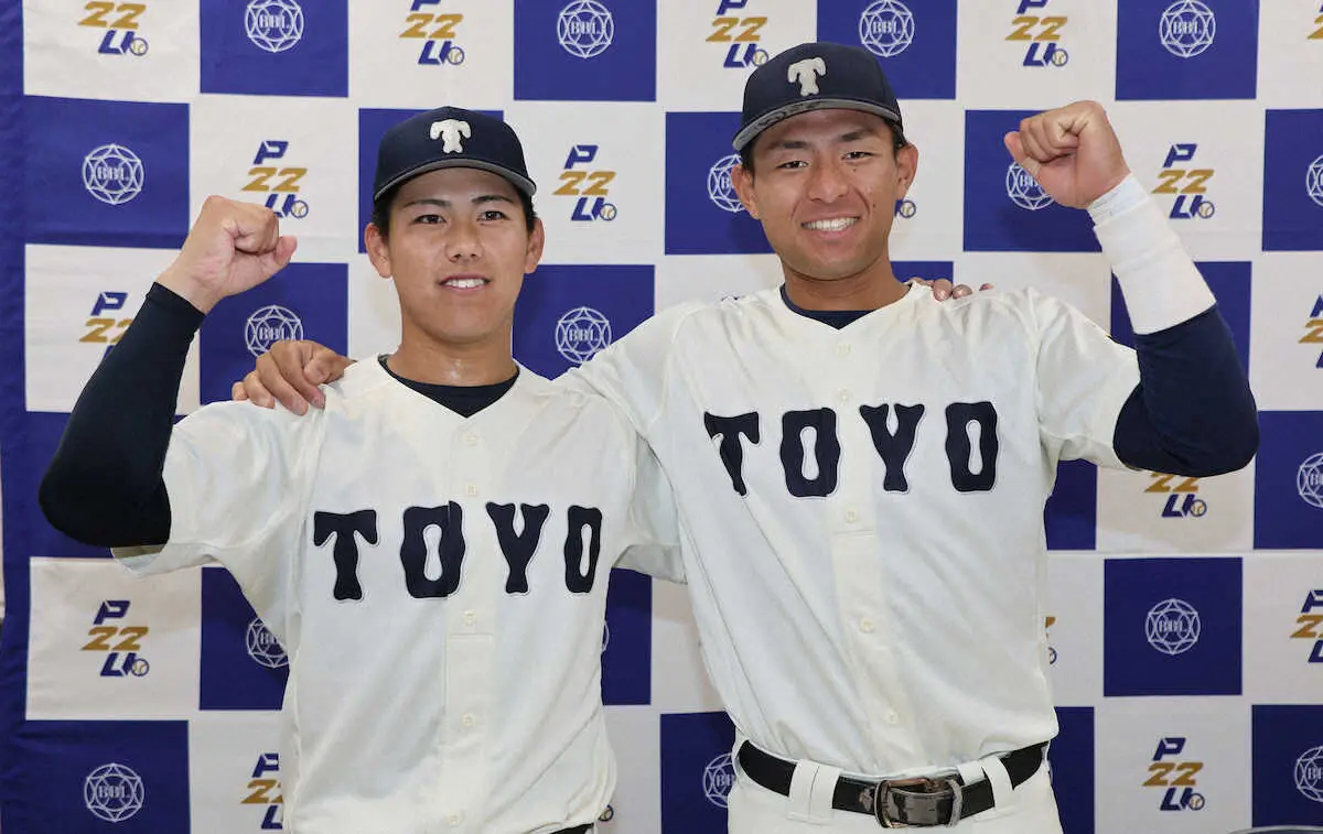 【画像・写真】東洋大・大坪廉が1部リーグ初勝利「コースに投げられた」　国学院大に先勝