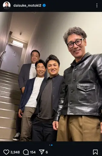 【画像・写真】元プロ野球“くせ者”選手　巨人OBイケオジ4ショット公開に「いつかこのメンバーで監督、コーチを」