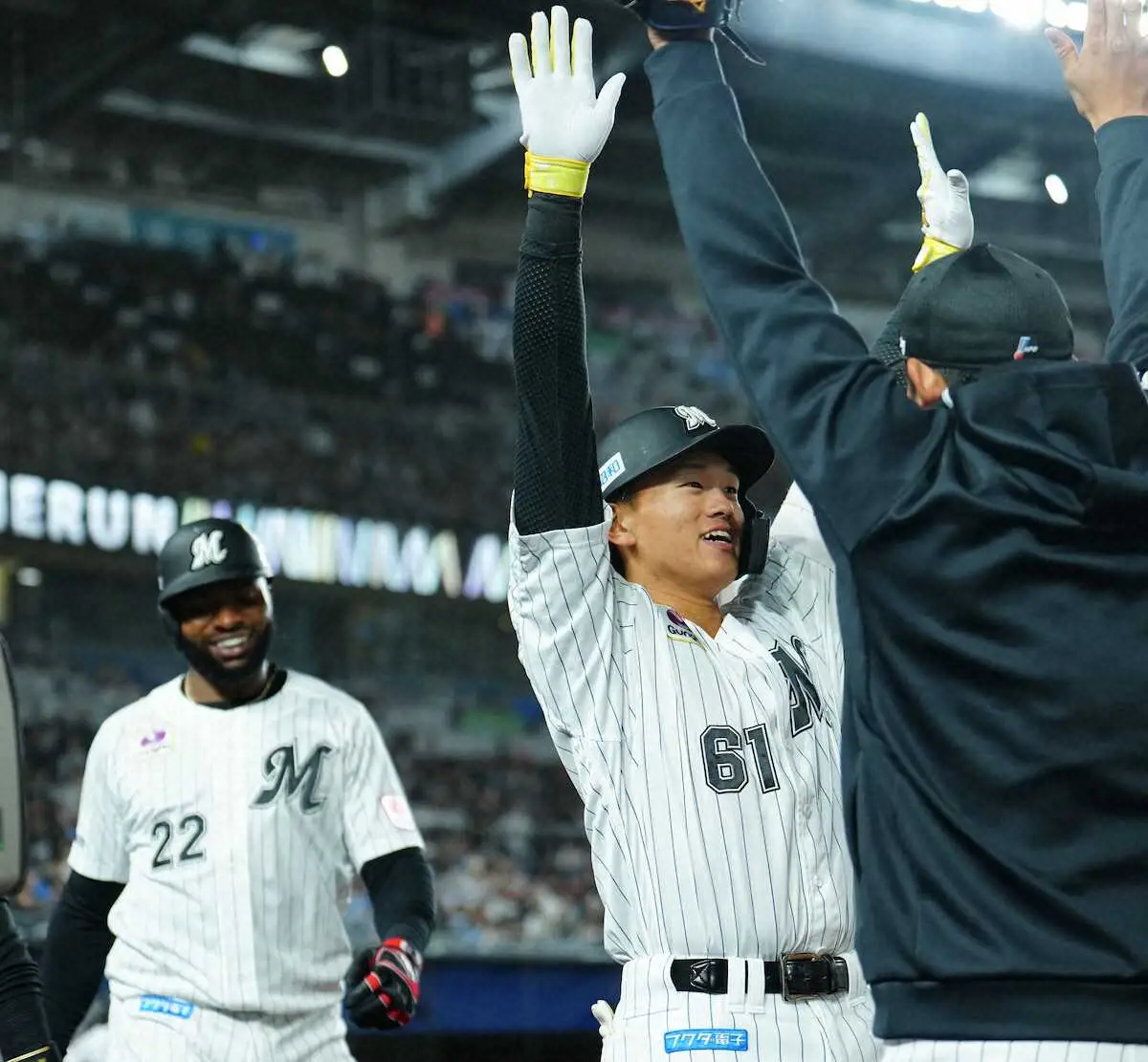 【画像・写真】ロッテ若手が躍動！田中晴也が初勝利＆山本大斗が1号3ラン　吉井監督「素晴らしかった」