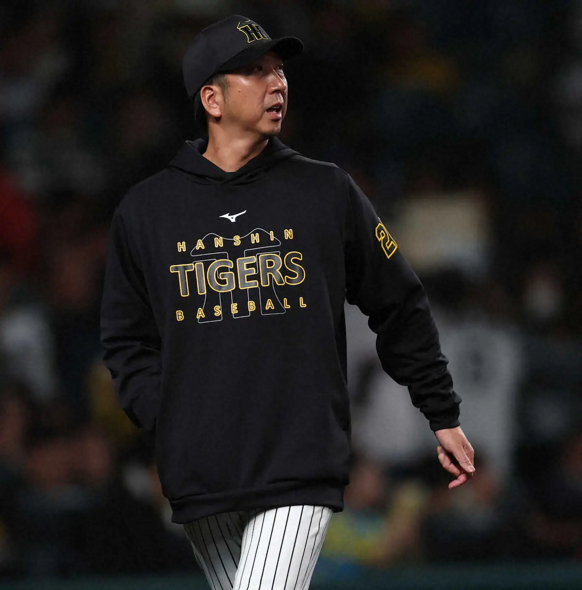 【画像・写真】阪神・藤川監督　粘りの広島打線に「対策はできると思う」　途中交代の中野は「自打球」