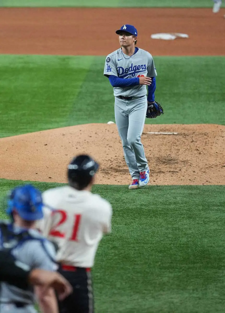 【画像・写真】山本由伸7回無失点メジャー最多タイ10奪三振！　防御率0点台突入　デグロムとの投手戦で3勝目権利