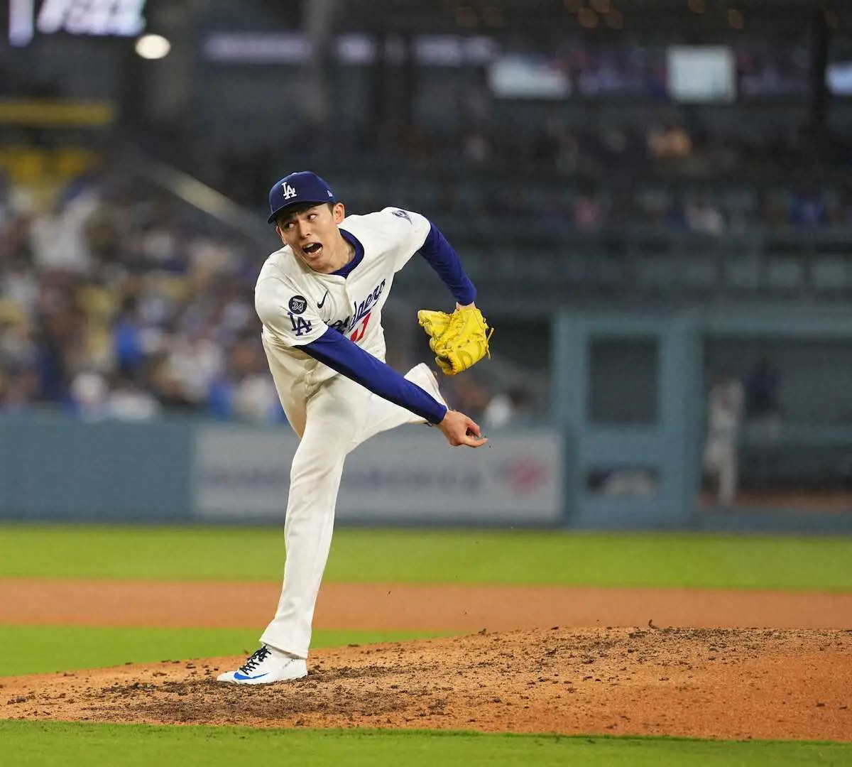 【画像・写真】ドジャース・佐々木（撮影・沢田　明徳）