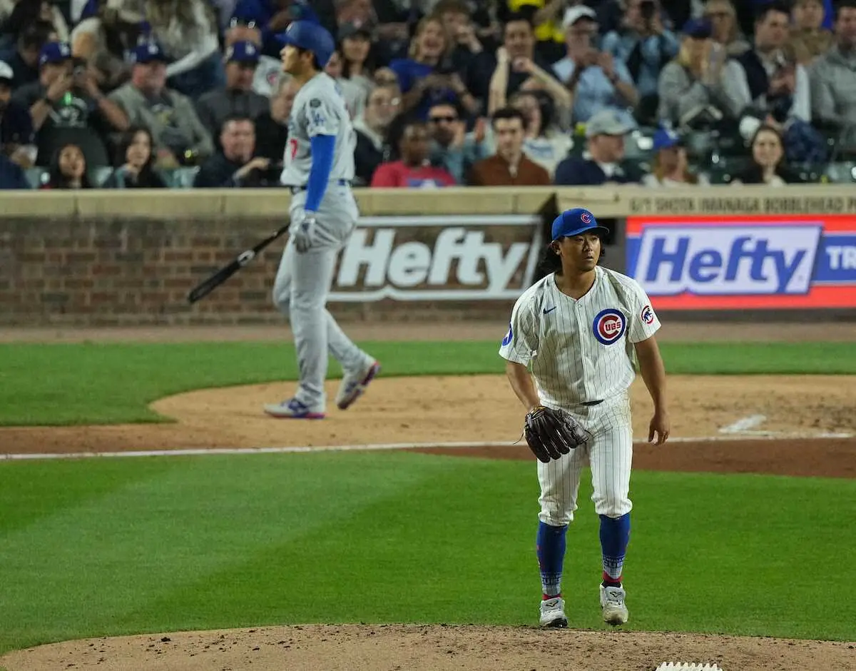 【画像・写真】ドジャース・大谷　パパ初安打はお預け　カブス・今永から手厳しい出産祝い?!「心では祝って」