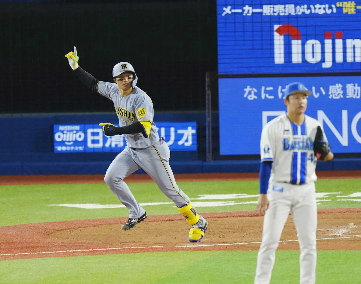 【画像・写真】阪神・森下「角度がついて、いいホームラン」7回に決勝2ラン放ち、チームは今季初4連勝