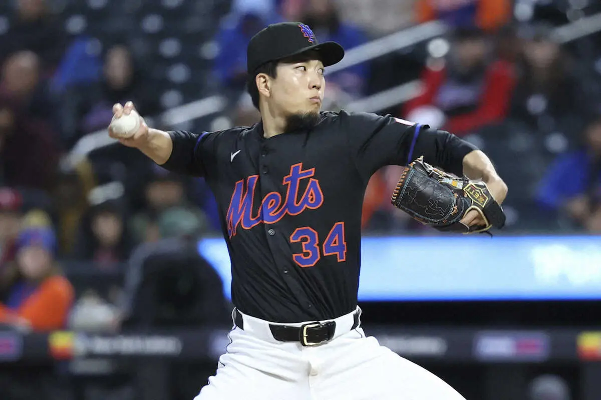 【画像・写真】メッツ・千賀滉大の連続無失点が20回1/3でストップ　2回に連打で先制許す