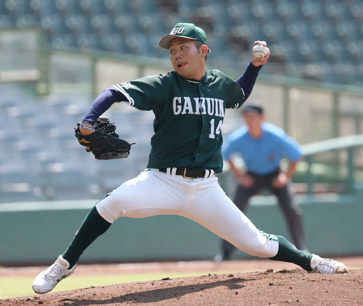 【画像・写真】神院大145キロ左腕・岡田悠が大学初完封「冬の成果」今春防御率0・47と覚醒