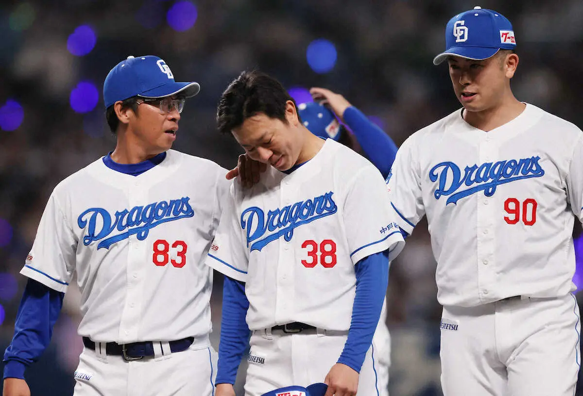 【画像・写真】中日先発・松葉貴大はプロ初完封逃すもリーグトップタイの4勝目　敵将・高津監督「凄く技術のある投手」