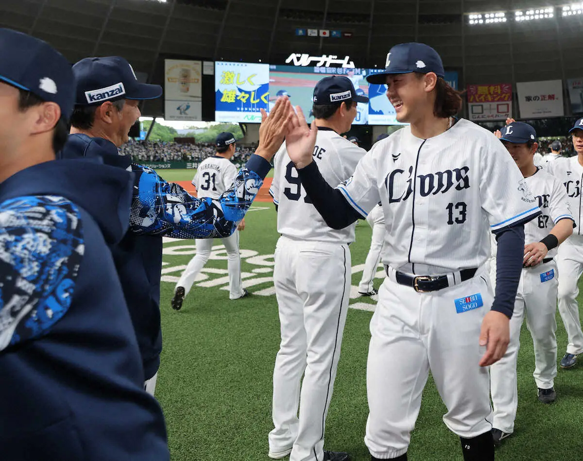 【画像・写真】西武・西口監督　597日ぶり勝利の高橋光成に「背番号13なんで、連敗もやっぱり13で止まったなって」