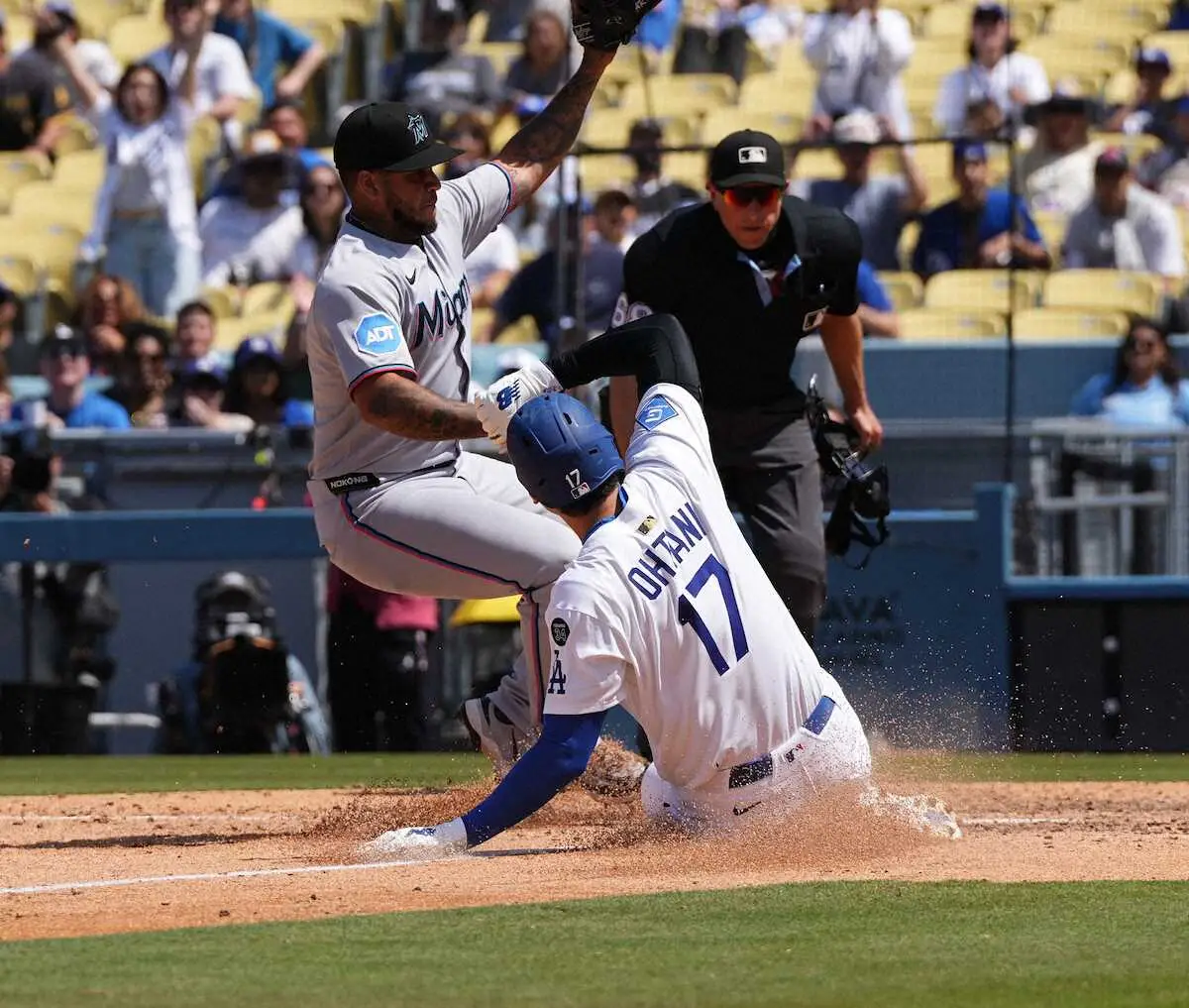【画像・写真】ドジャース・大谷　3得点で両リーグトップ32得点！ゲーリッグに並ぶ167得点ペース　ルースも見えた