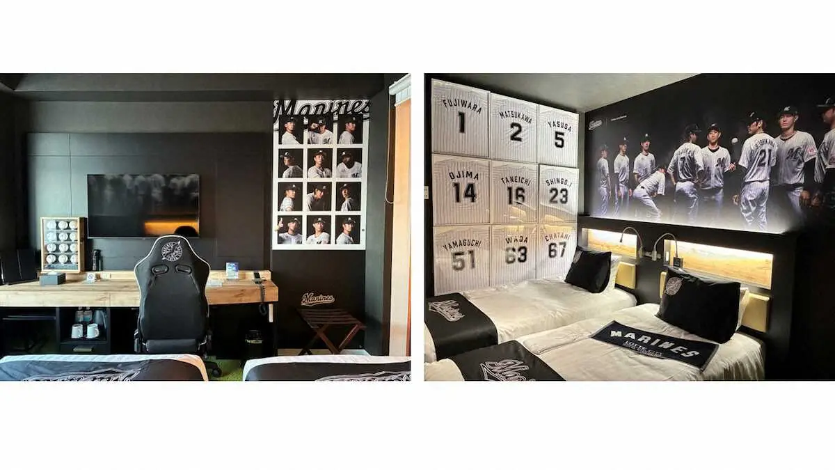 【画像・写真】ロッテシティホテル錦糸町「マリーンズルーム」の内装リニューアル　5点差勝利で50％割引も