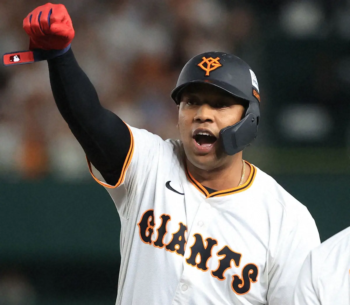 【画像・写真】巨人　オコエ瑠偉が「右肘関節鏡視下遊離体摘出術」を受けたと発表　試合復帰まで2カ月の見込み