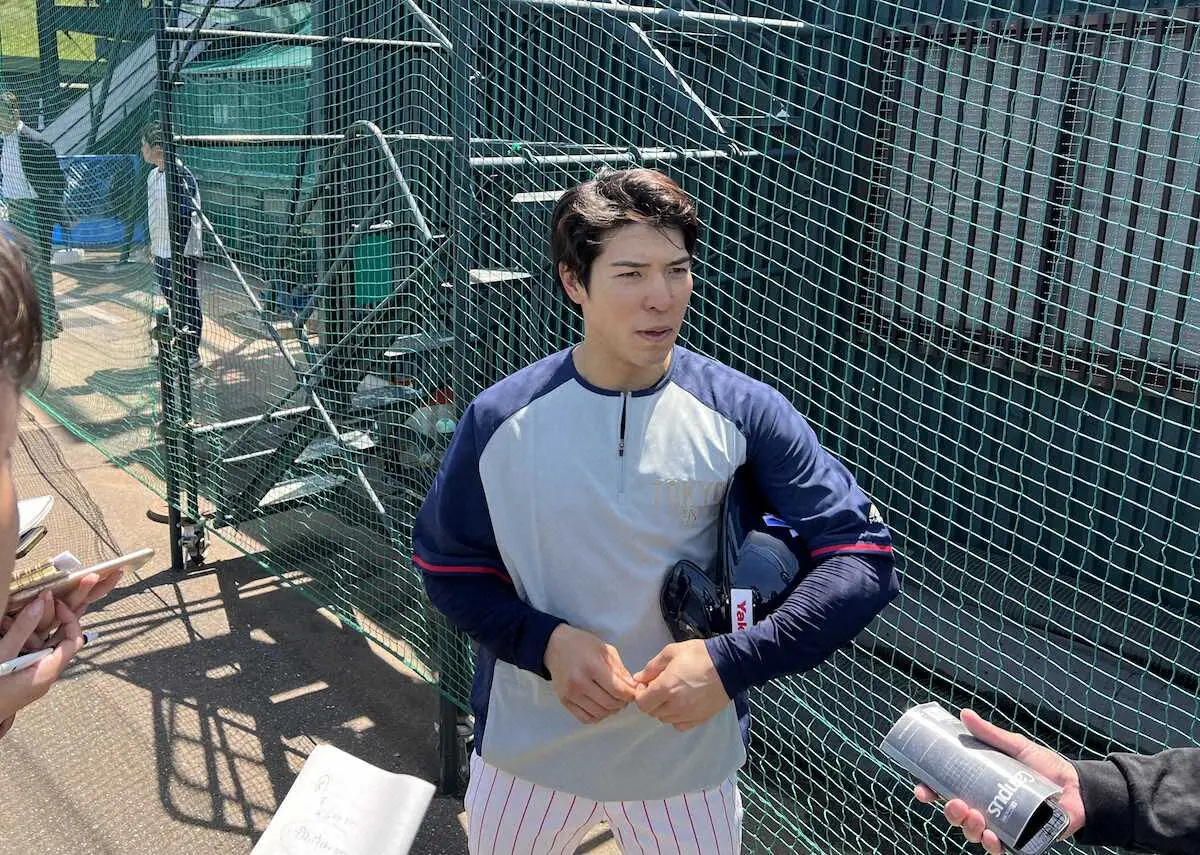 【画像・写真】ヤクルト加入の山野辺が初合流　2軍戦で移籍後初安打＆初打点「1軍で結果を出せるように頑張りたい」