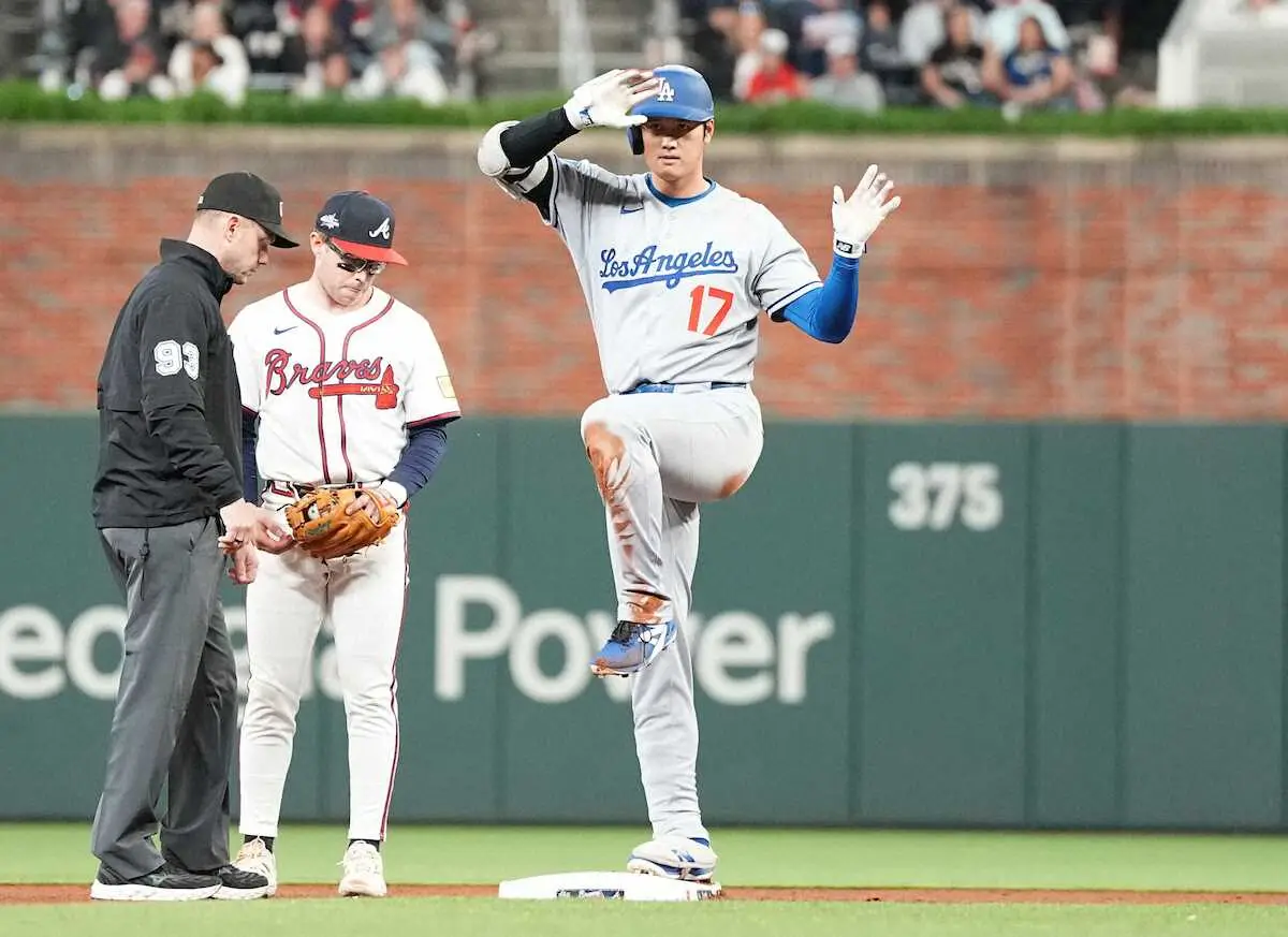 【画像・写真】大谷翔平　第4打席で176キロ超速二塁打！同点機演出もベッツ凡退で生還ならず