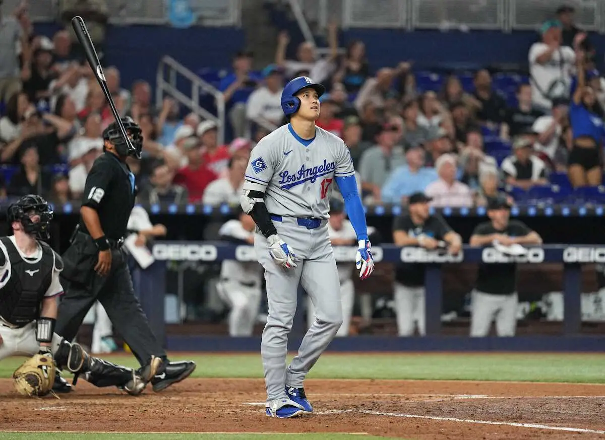 【画像・写真】ドジャース・大谷　2戦連発！2階席上段への特大弾で今季メジャー最速10本塁打＆10盗塁