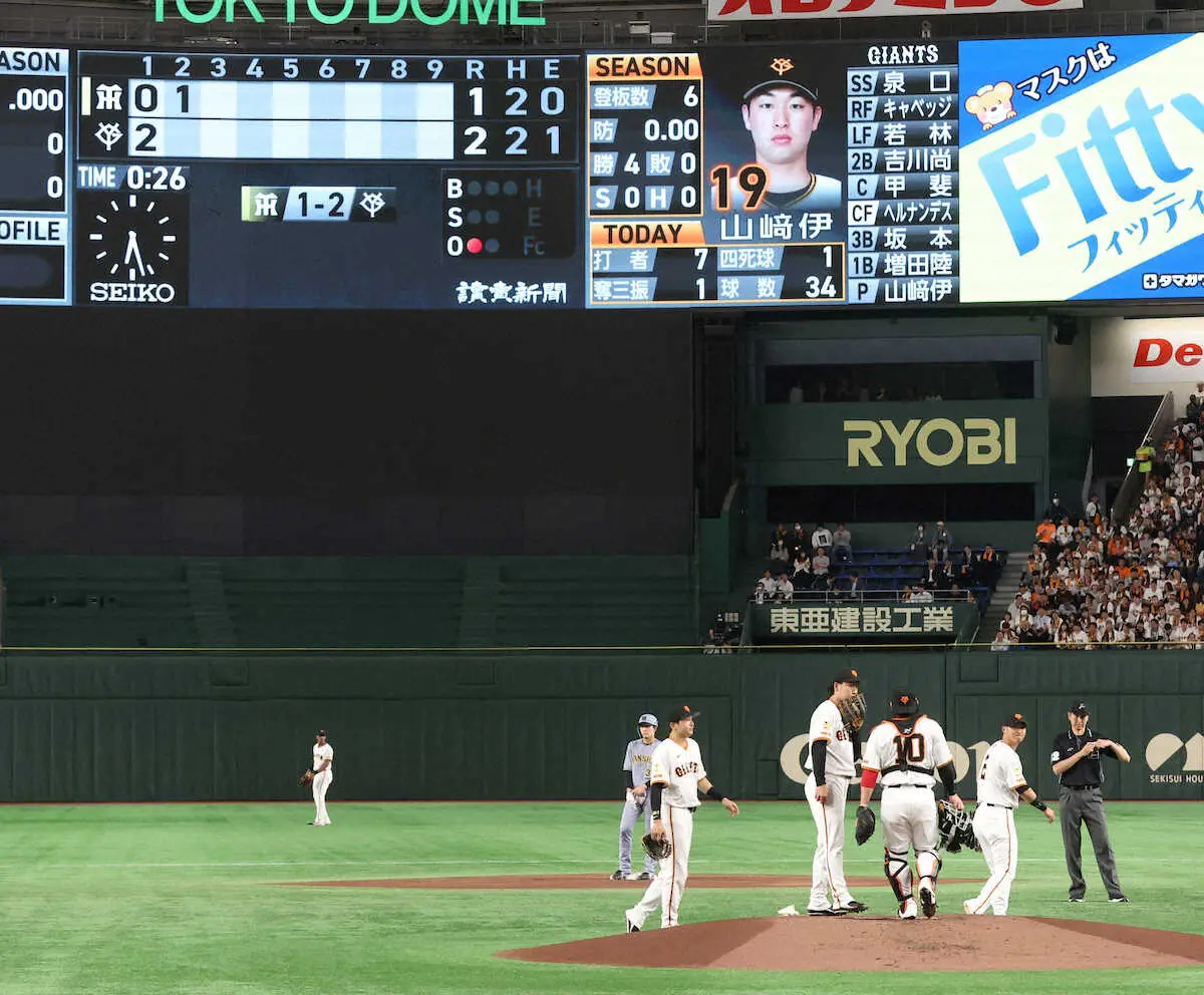 【画像・写真】巨人・山崎伊織　開幕からの連続イニング無失点「36」で止まるも粘投で5勝目　リーグ4冠浮上