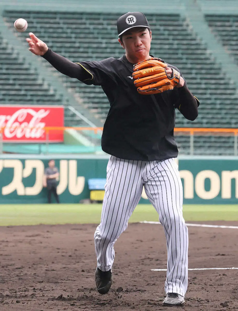 【画像・写真】阪神・石井が1軍合流　体調不良から復帰「中継ぎ陣に凄く申し訳ない気持ち」