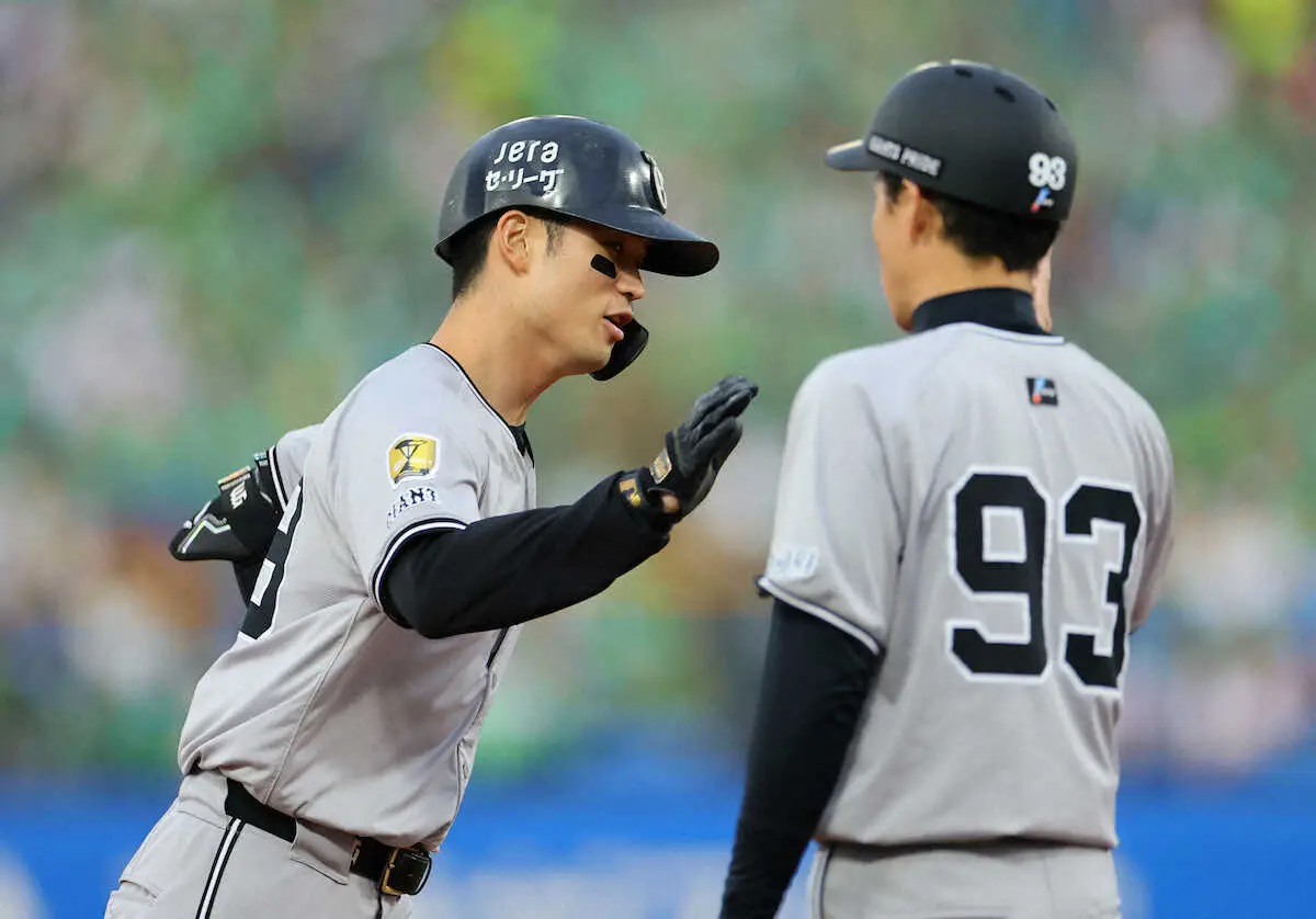 【画像・写真】巨人・若林楽人が先制3号ソロ　またもランバート撃ち　ランバートは日本での被弾2本がいずれも若林