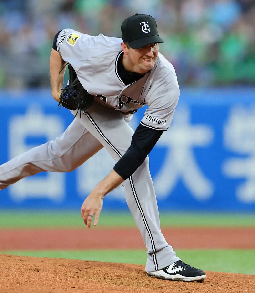 【画像・写真】巨人グリフィン「配球が良かったのも三振が多い要因」と岸田に感謝　5回9K1失点で今季2勝目