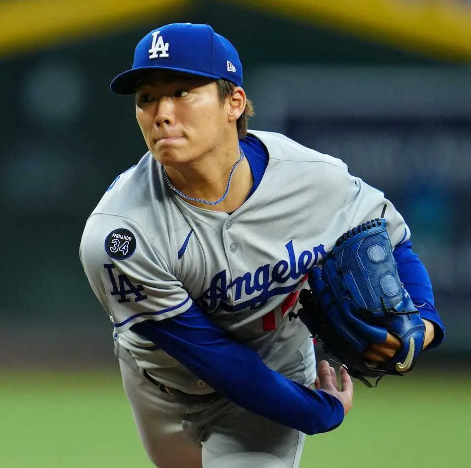 【画像・写真】山本由伸　初回は3者凡退で抜群の立ち上がり！大谷翔平の先頭打者アーチに笑顔