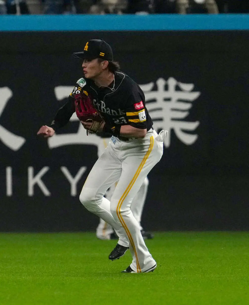 【画像・写真】ソフトバンク周東、開幕からの出場試合連続安打ストップ　パ最長・54年阪急レインズの「20」に並べず